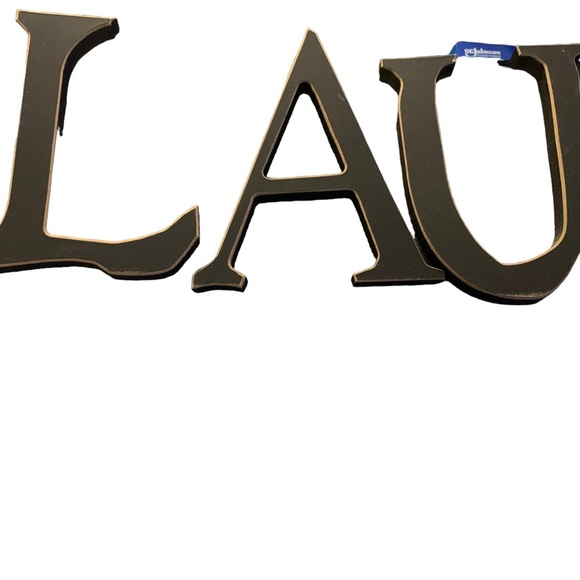 Wooden Laundry Letters= L-A-U-N-D-R-Y - Picture 3 of 5